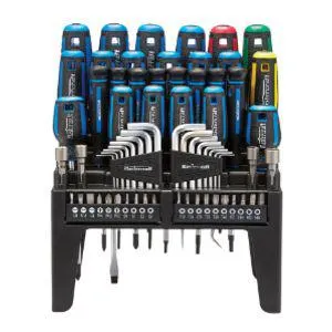 Mastercraft ruuvimeisselisarja pöytätelineellä 69 osaa