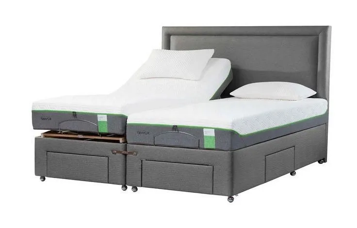 TEMPUR® Moulton Adjustable Massage Drawer Divan (Super King)
