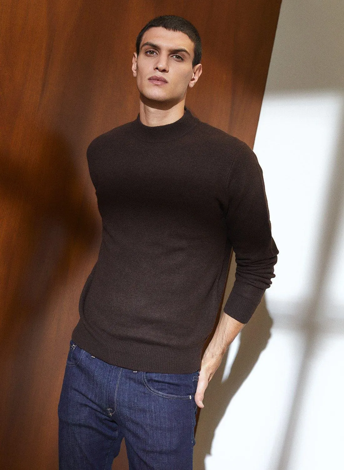 Lana basico cuello alto