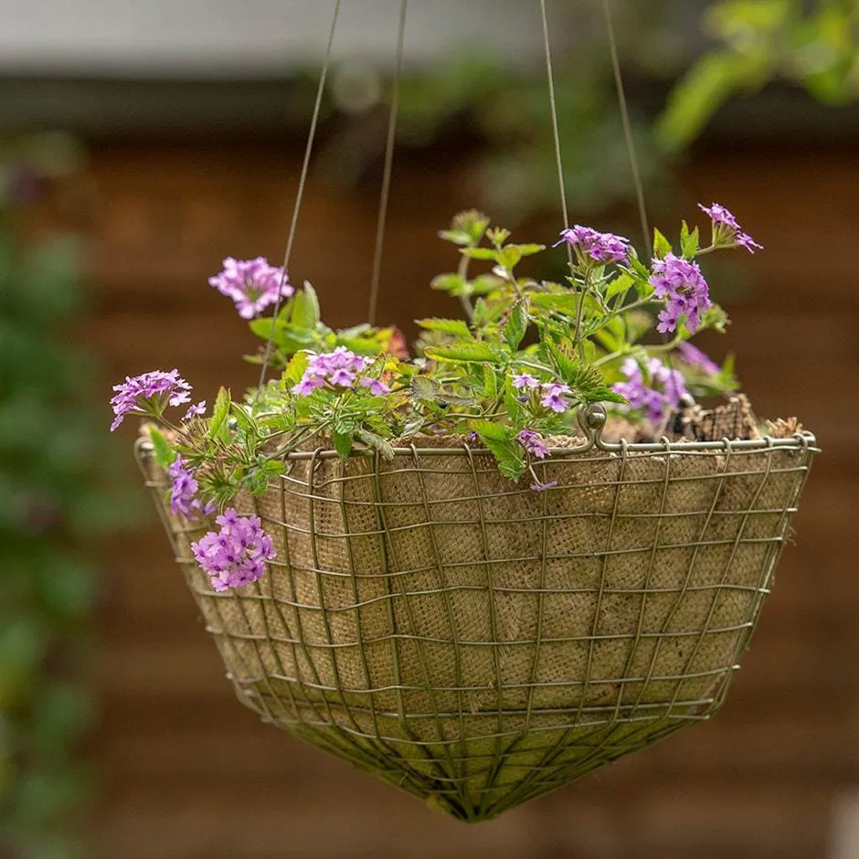 Square net hanging basket
