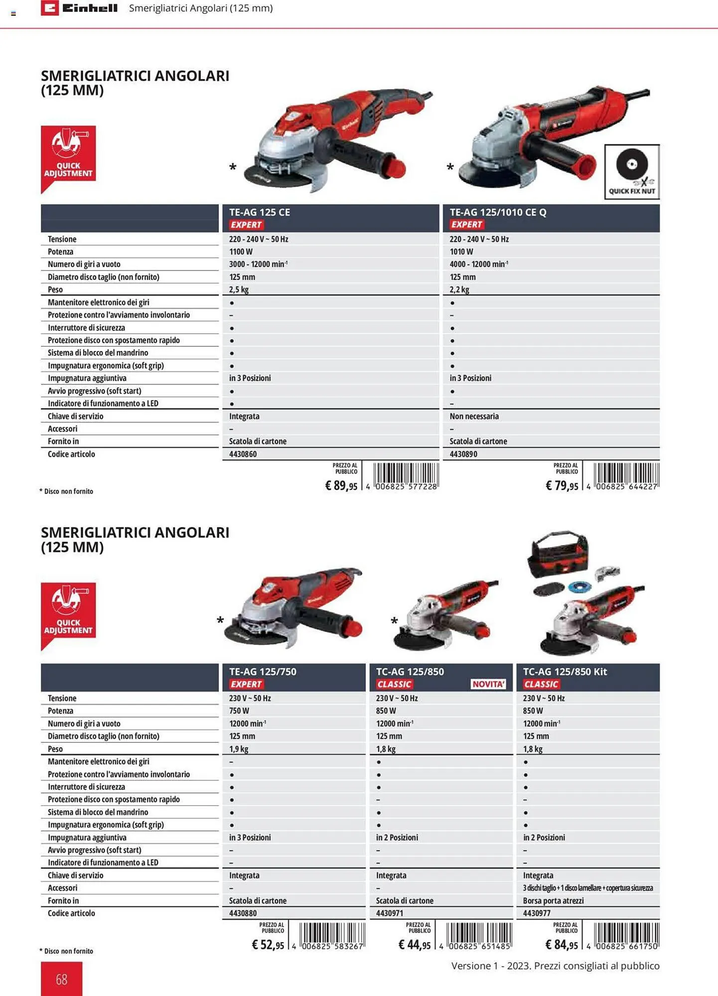 Volantino Einhell da 1 febbraio a 31 dicembre di 2023 - Pagina del volantino 68