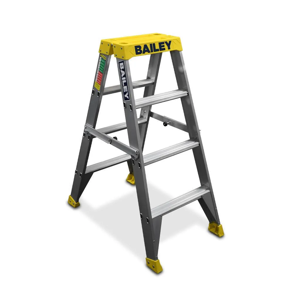 Bailey FS13967 1.2m 150kg Big Top Pro Aluminium 4 Step Double Sided Stepladder