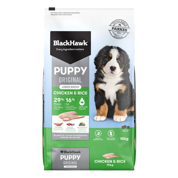 Black Hawk Chicken Large Breed Puppy Food 10kg