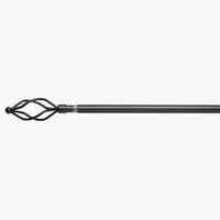 Curtain pole COUNTY CROWN 125-215cm black