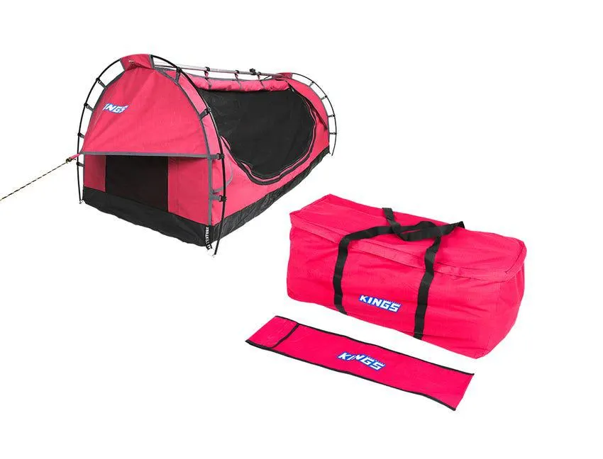 Kings Pink Deluxe Single Swag + Kings Pink Deluxe Swag Canvas Bag