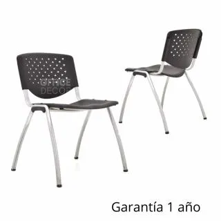 Silla fija Prisma negro