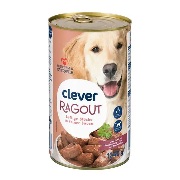 Clever Hund Ragout in Sauce
