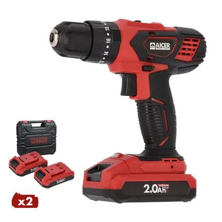 TALADRO PERCUTOR BATERIA LITIO 14.4V 2X2AH AICER