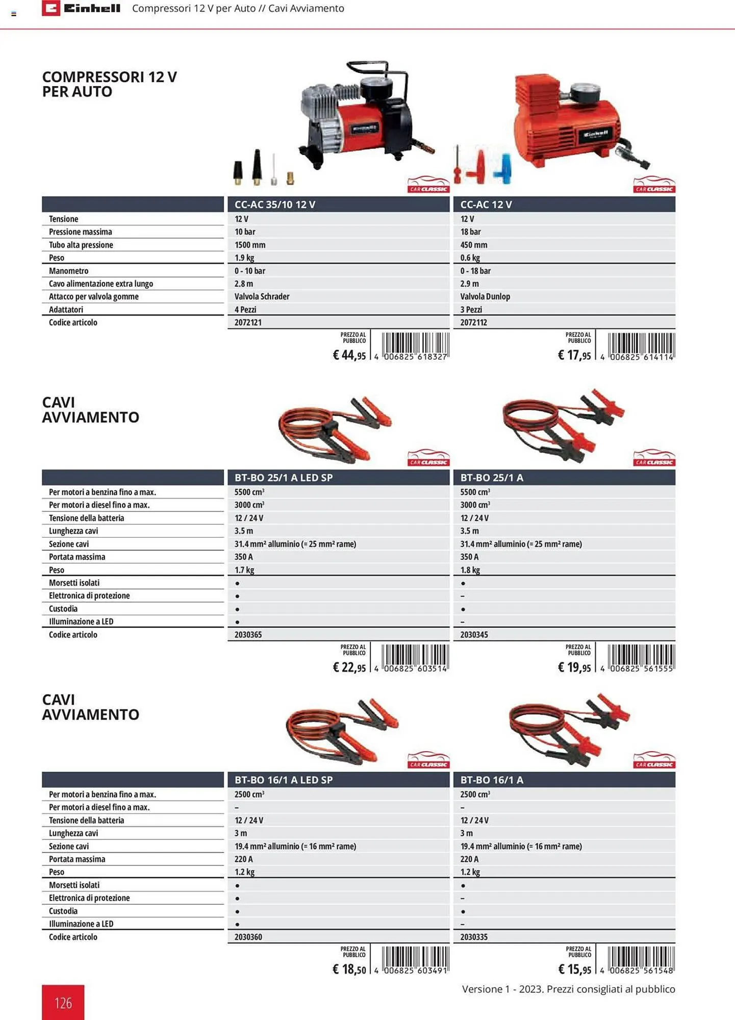 Volantino Einhell da 1 febbraio a 31 dicembre di 2023 - Pagina del volantino 126