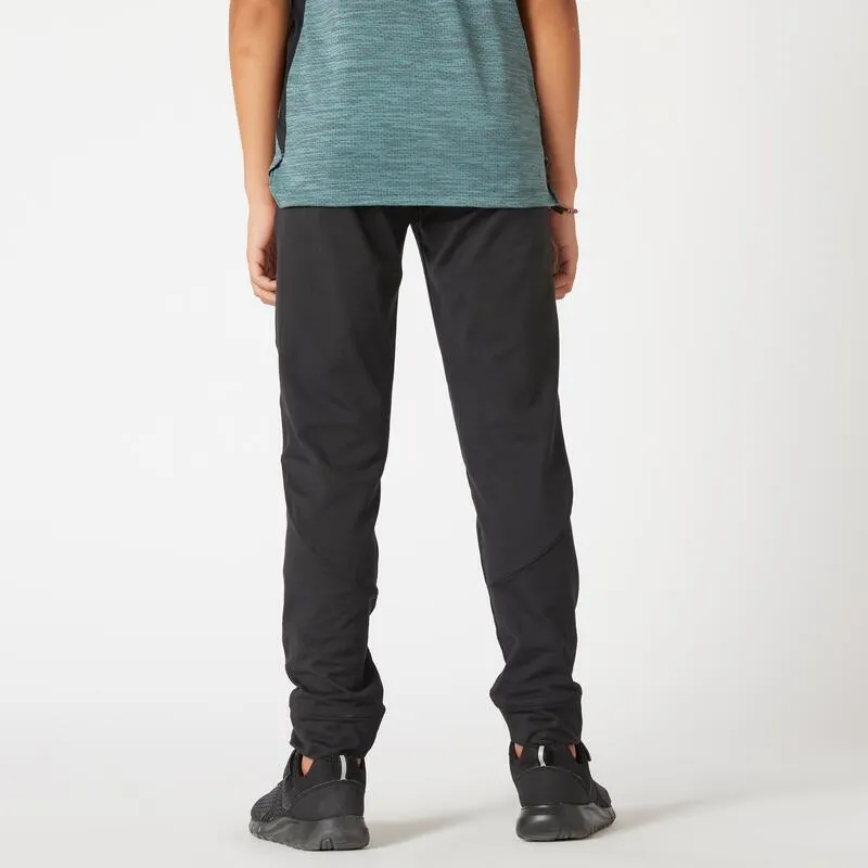 Pantalón chandal jogger niño y niña cálido sintético transpirable S500 negro