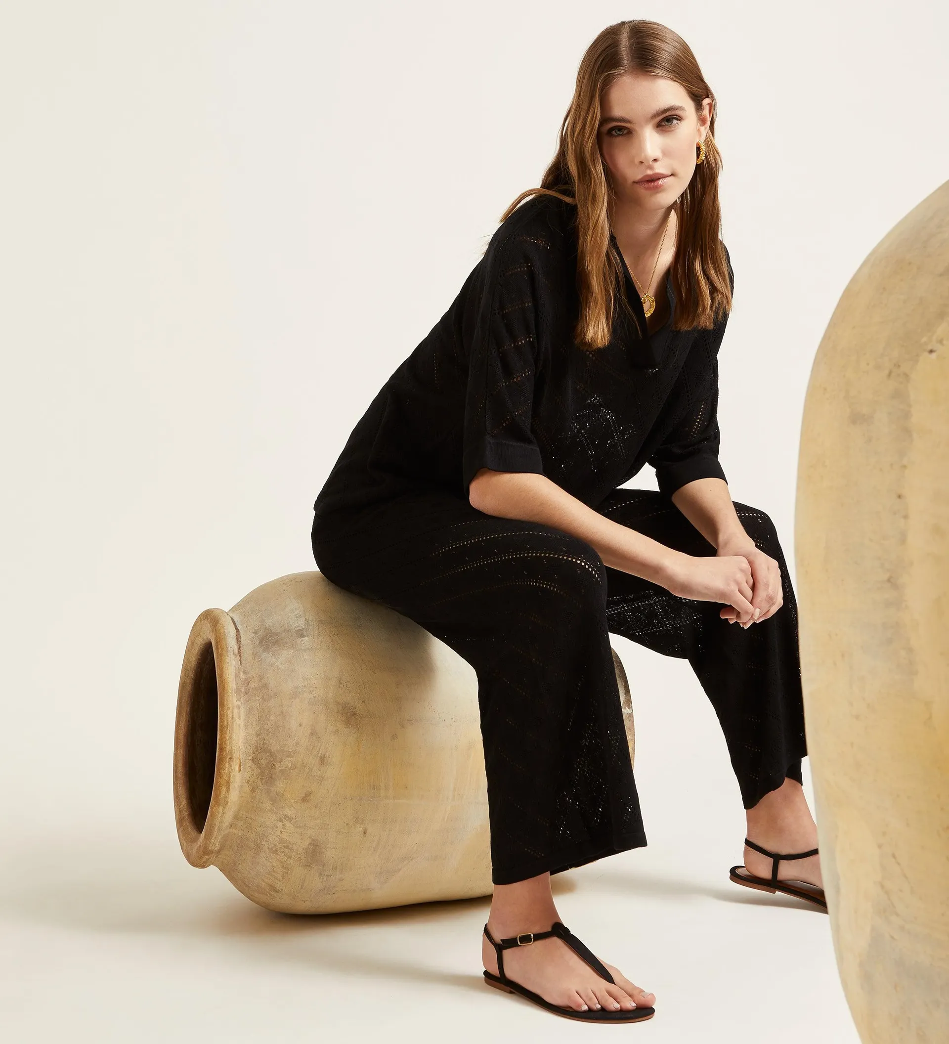 Pantalón punto calado