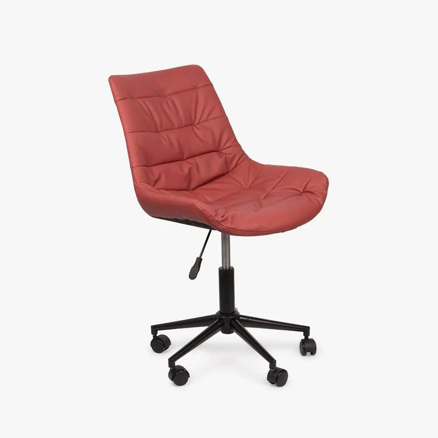 Cadeira de escritório rosa GIL