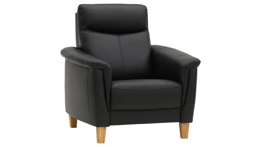 OMAR-nojatuoli Nahka/keinonahka, musta