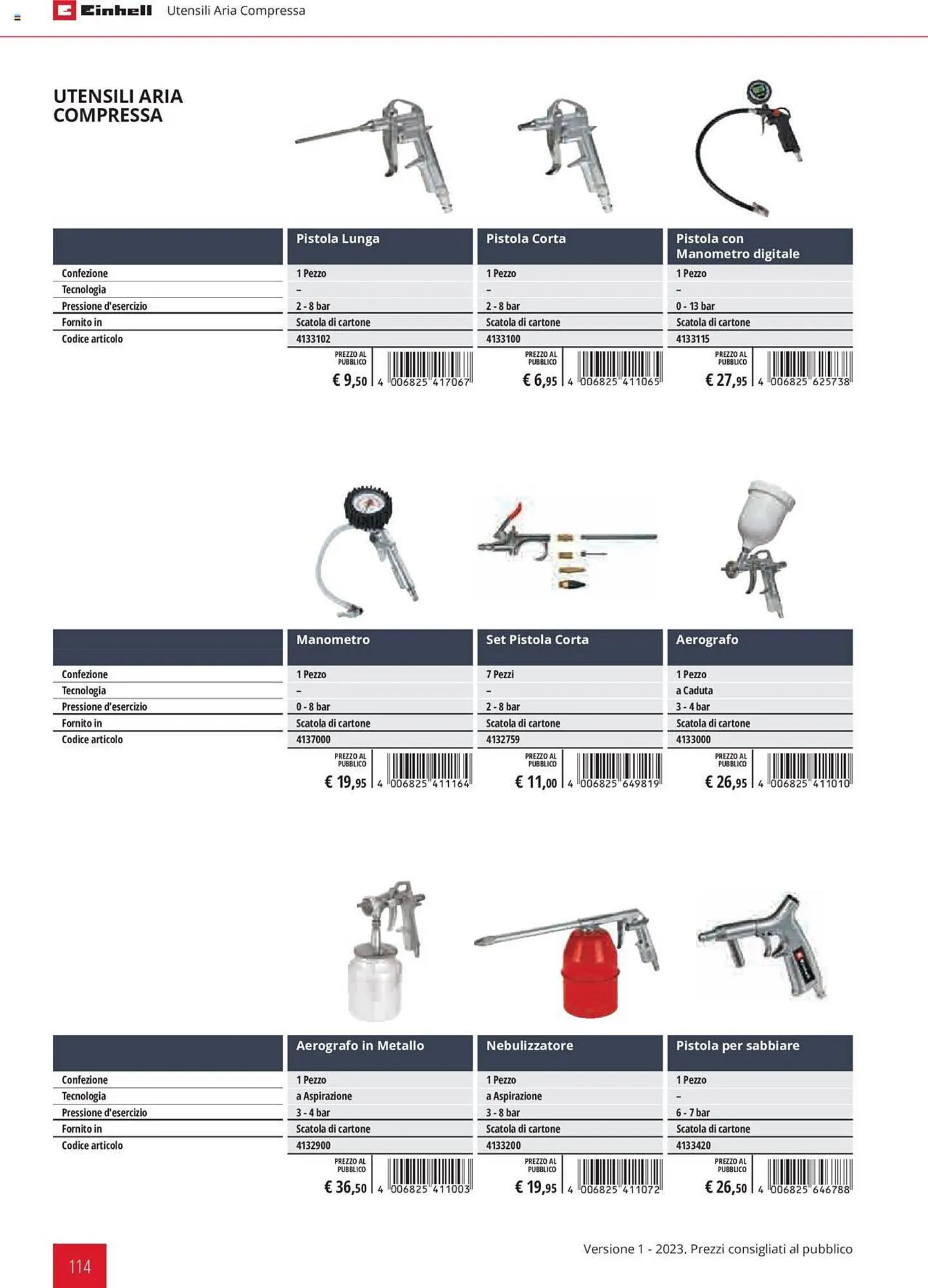 Volantino Einhell da 1 febbraio a 31 dicembre di 2023 - Pagina del volantino 114