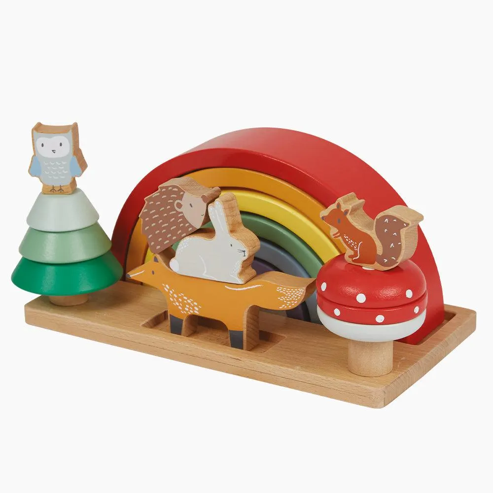 3-in-1 Wooden Rainbow Toy