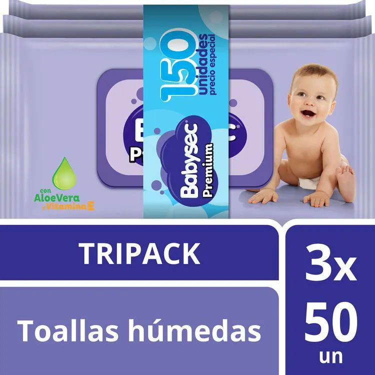 Toallitas Húmedas Babysec Baby Looney Paquete 150 unid