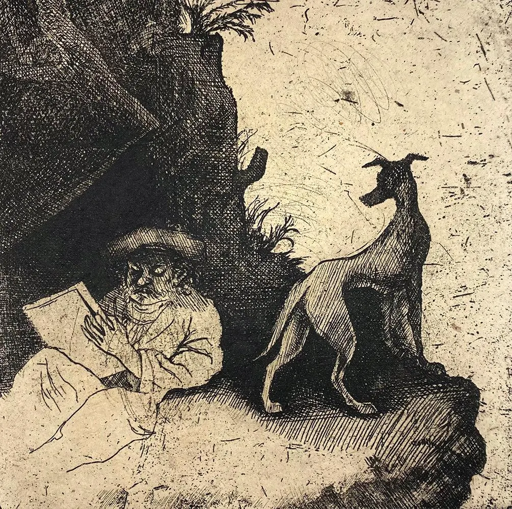 Rembrandt's Dog III (Windhond)