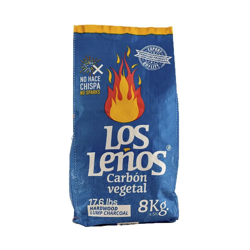 Carbon Vegetal 8 Kgm Los Leños Bol 1 Uni