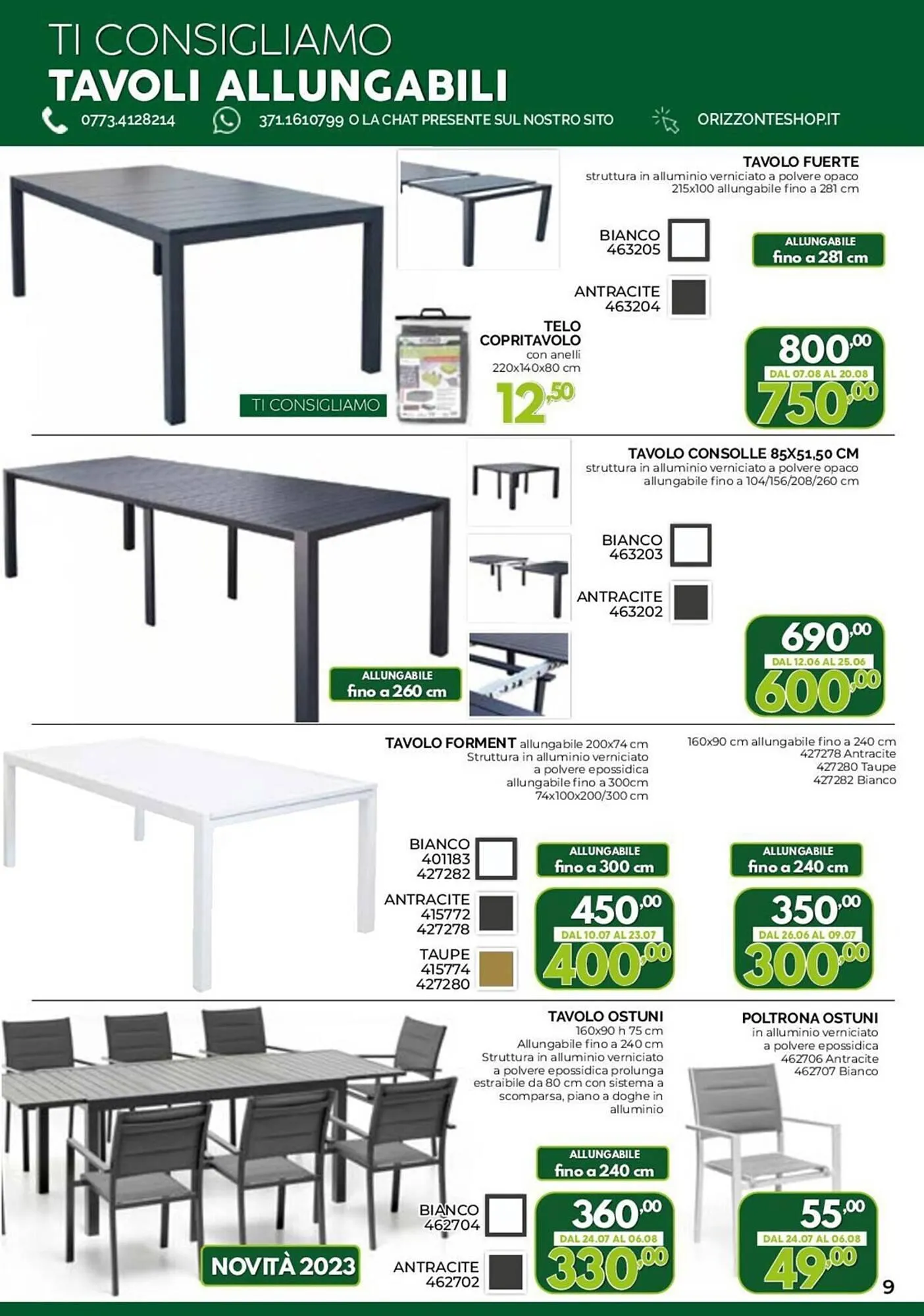 Volantino Orizzonte da 11 aprile a 1 ottobre di 2023 - Pagina del volantino 9