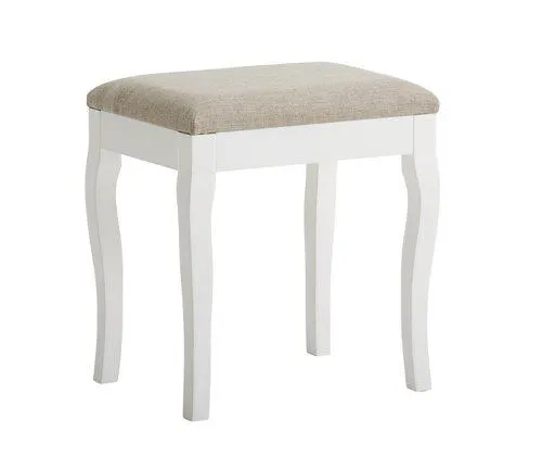 Sgabello MALLING bianco/beige