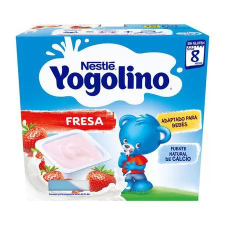 Postre Nestlé Yogolino fresa desde 8meses pack 4