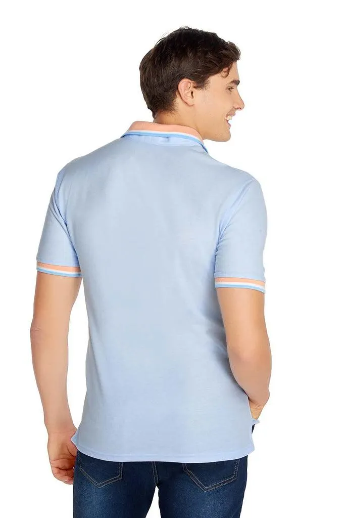 024460 Camisa Casual Color Azul