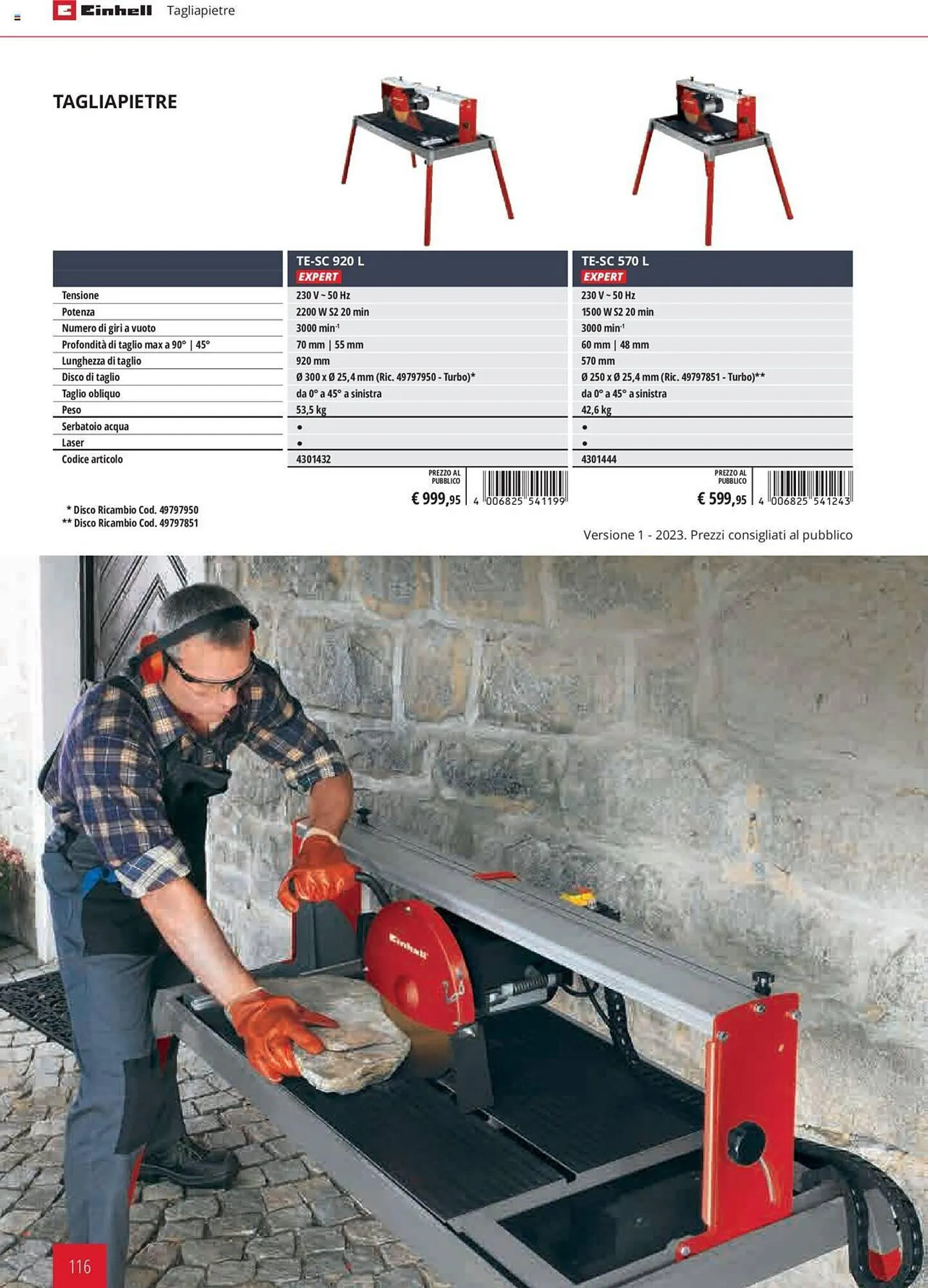 Volantino Einhell da 1 febbraio a 31 dicembre di 2023 - Pagina del volantino 116