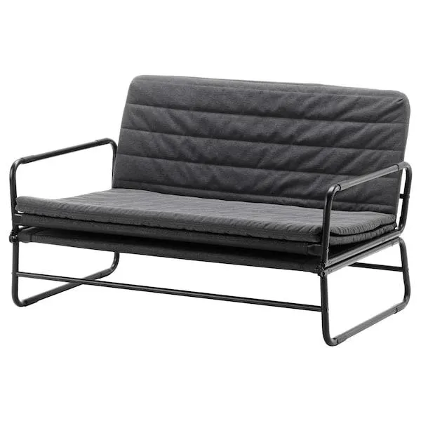 Sofa-bed, Knisa dark grey/black,