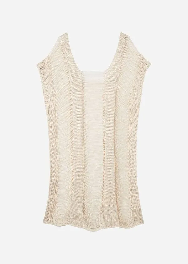 Caftano Corto Sfrangiato