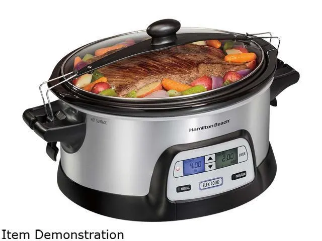 Hamilton Beach 33861 FlexCook 6 Qt. Stay or Go Slow Cooker