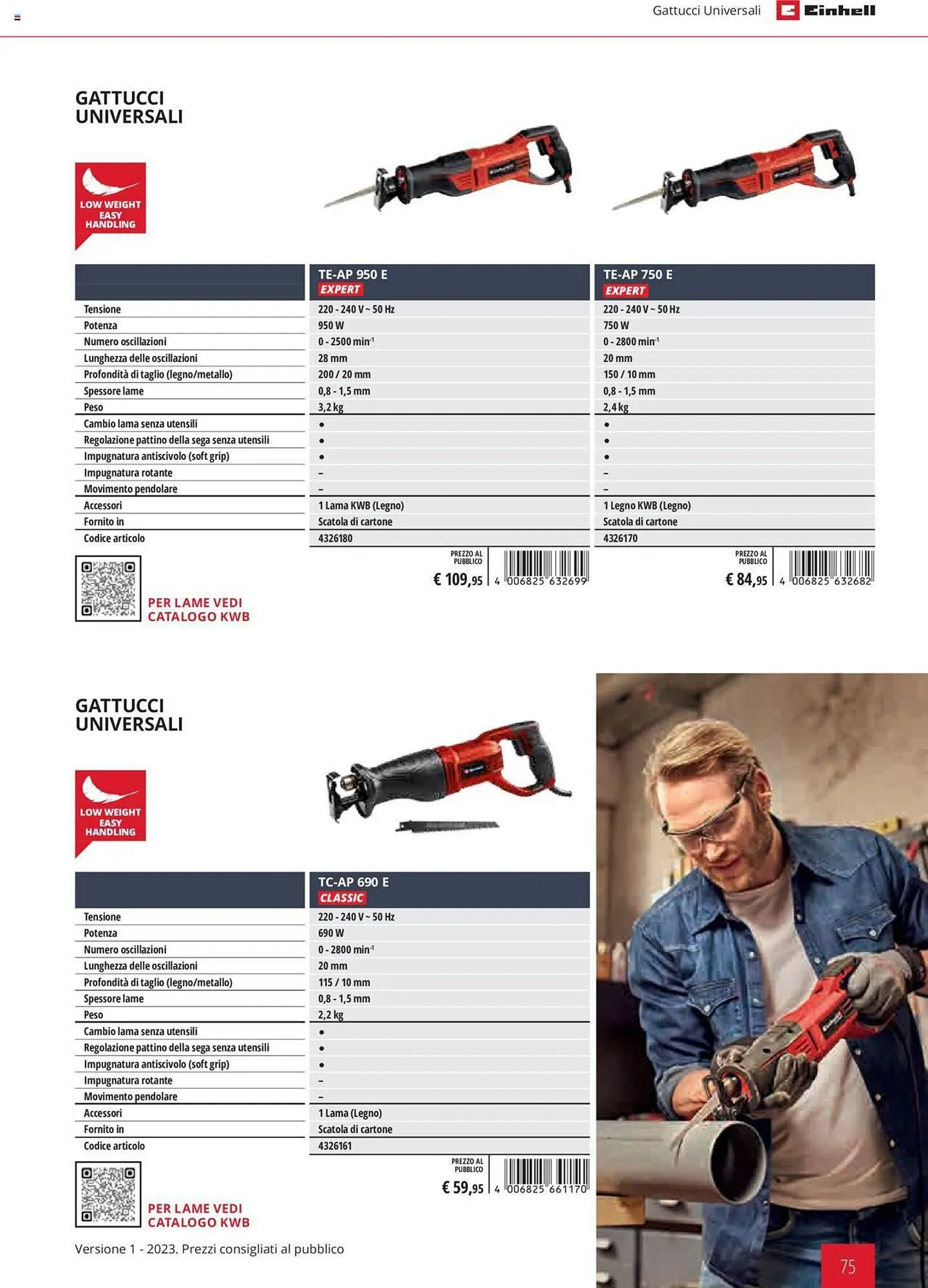Volantino Einhell da 1 febbraio a 31 dicembre di 2023 - Pagina del volantino 75