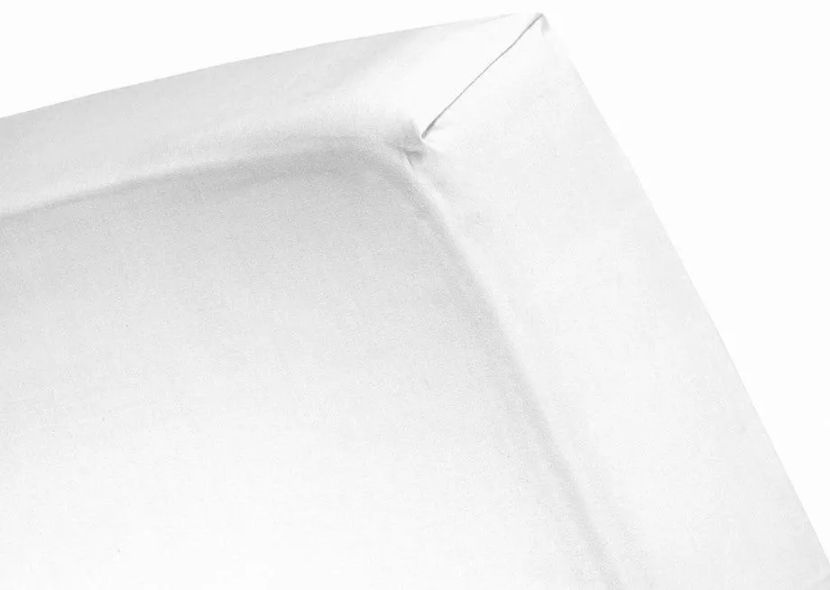 Hoeslaken dubbel Jersey wit