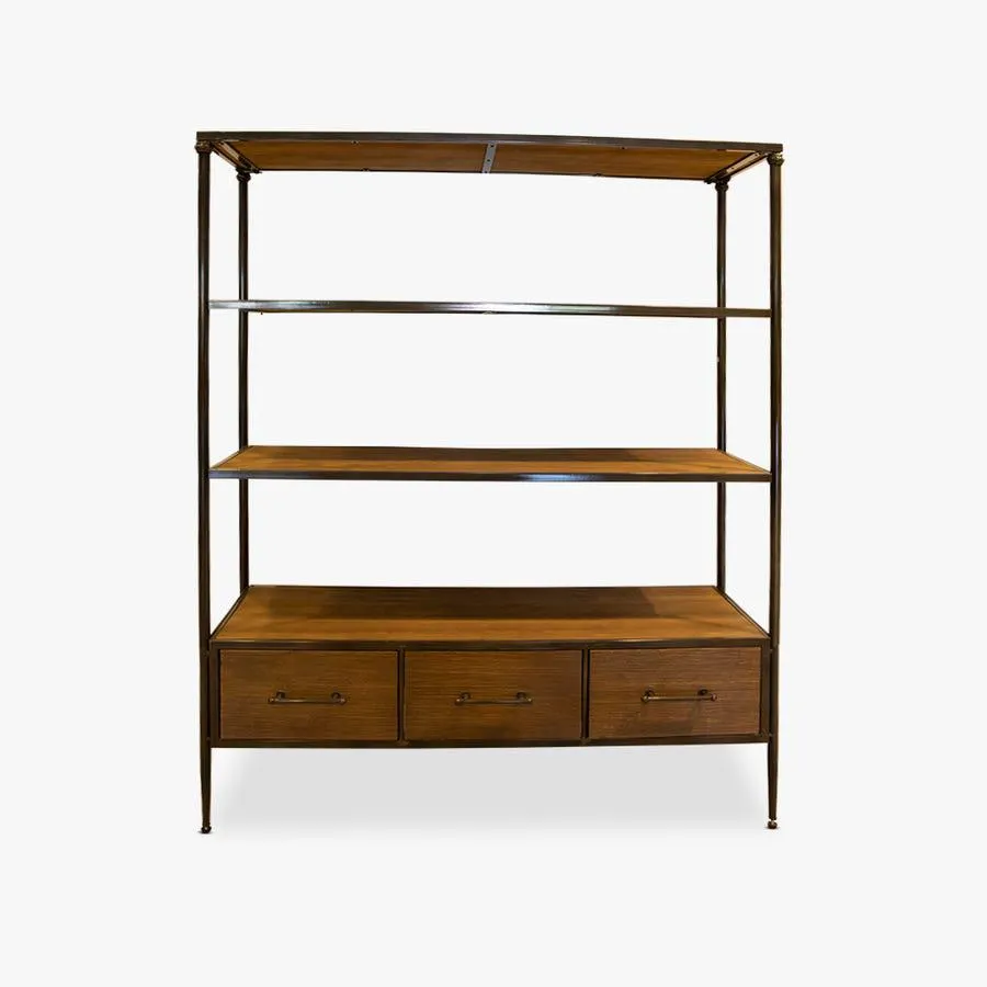 Estante com 3 gavetas 128x44x153 cm HARLEM