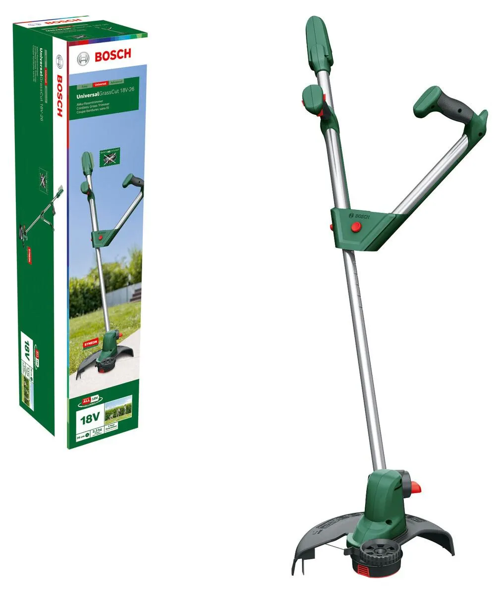 Bosch Ruohotrimmeri UniversalGrassCut 18V-26, akkukäyttöinen