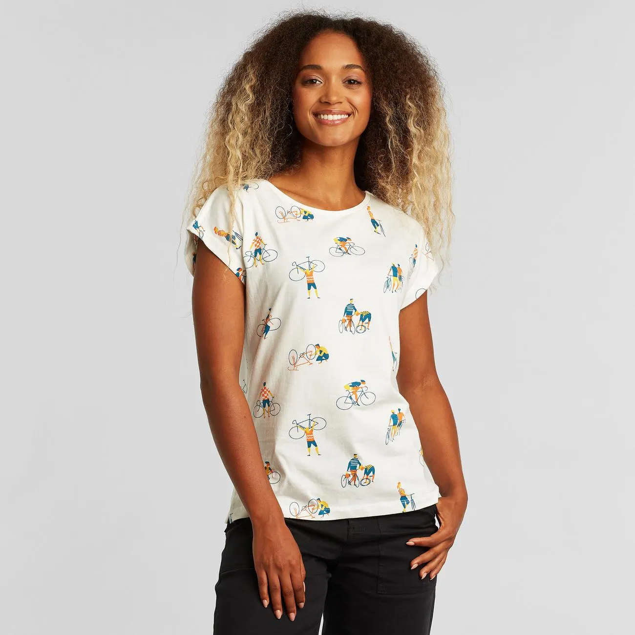 T-shirt Visby Bike People Off White