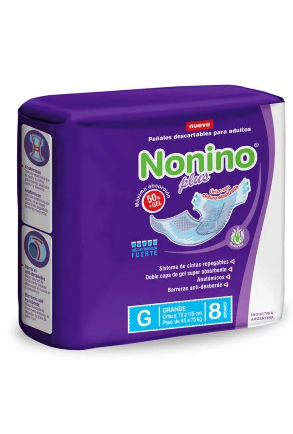 Pañales Nonino Elastizados Unisex G