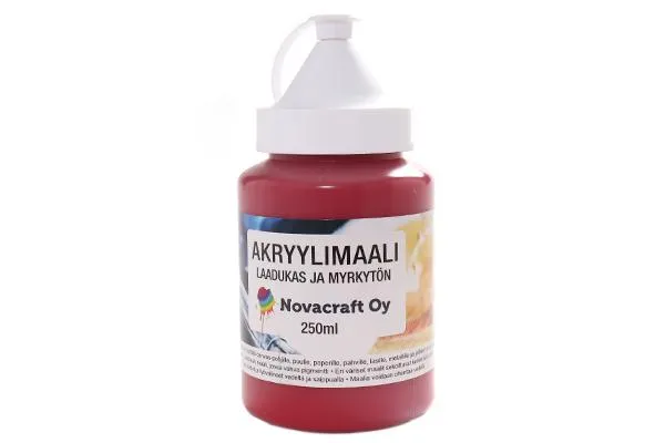 AKRYYLIMAALI 250ML PUNAINEN