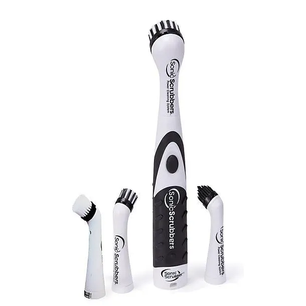 SonicScrubber Cleaning Tool with 4 brushes