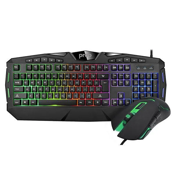 KMG01 RGB Aydınlatma Kablolu Klavye Mouse Set