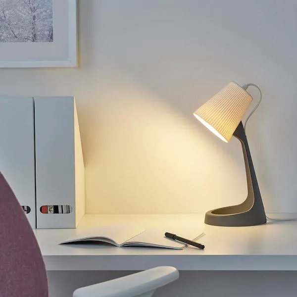 Work lamp, dark grey/white
