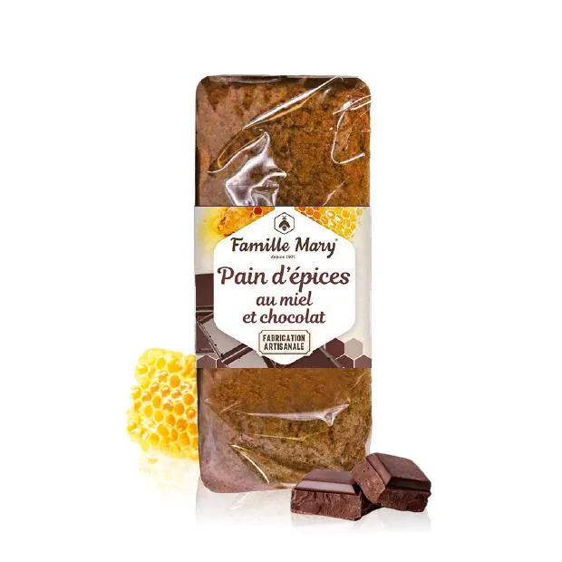 Pain d'épices au miel et pépites de chocolat