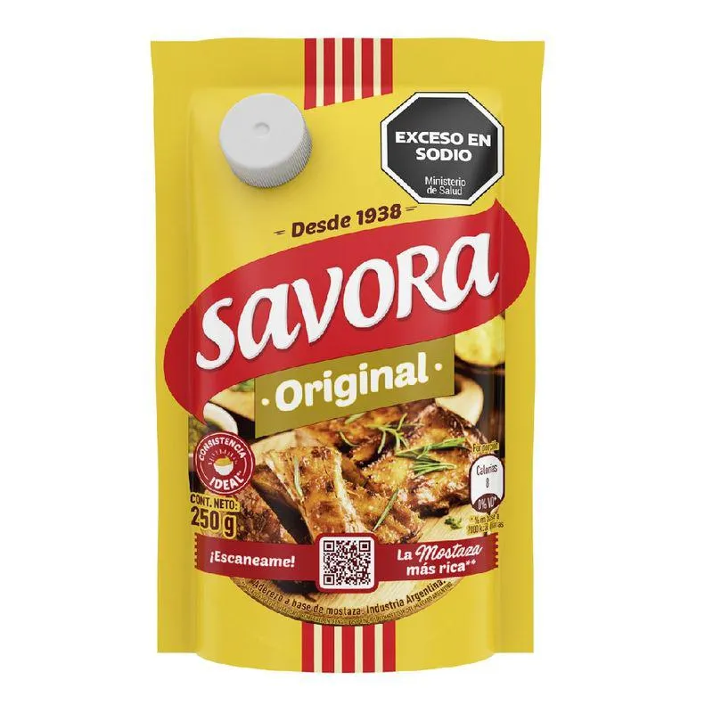 Mostaza Savora Original DoyPack 250 Gr.