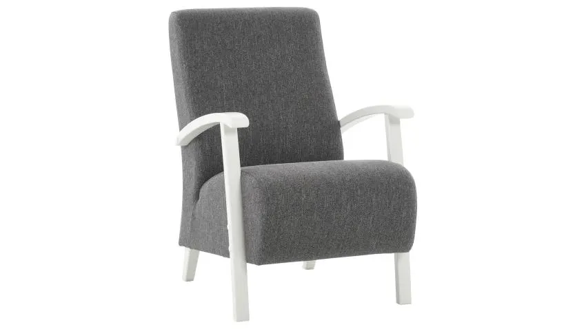 VIIVI-lepotuoli Rene-kangas, hintaryhmä 1, tummanharmaa/jalat valkoinen