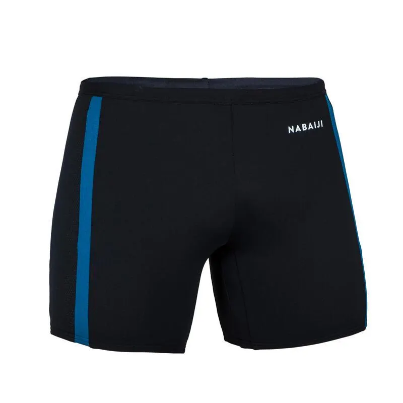 Yoko 500 Men's Swimming Boxers - Black/Grey/Blue