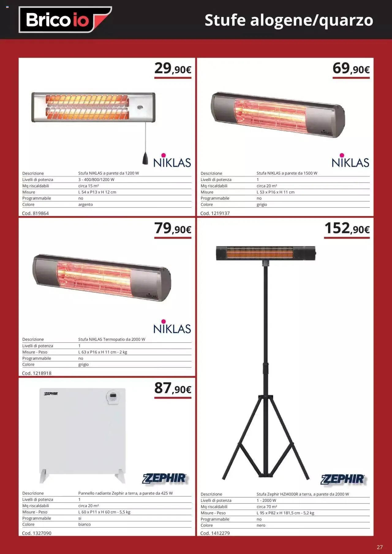 Brico io - Catalogo Riscaldamento da 1 ottobre a 31 dicembre di 2023 - Pagina del volantino 27