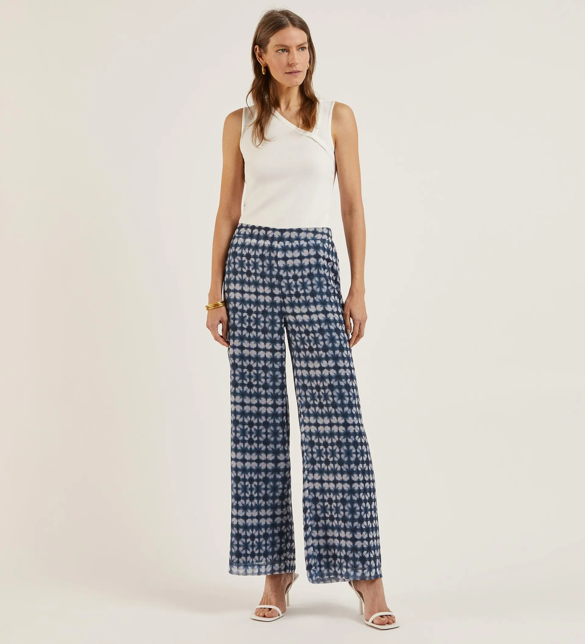 Pantalón fluído estampado