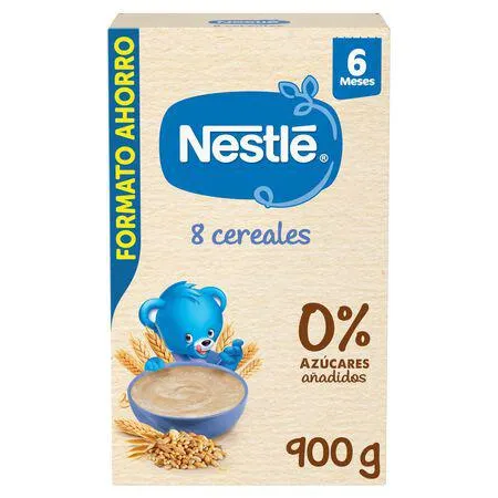 Papilla Nestlé 8 cereales integrales desde 6meses 900g