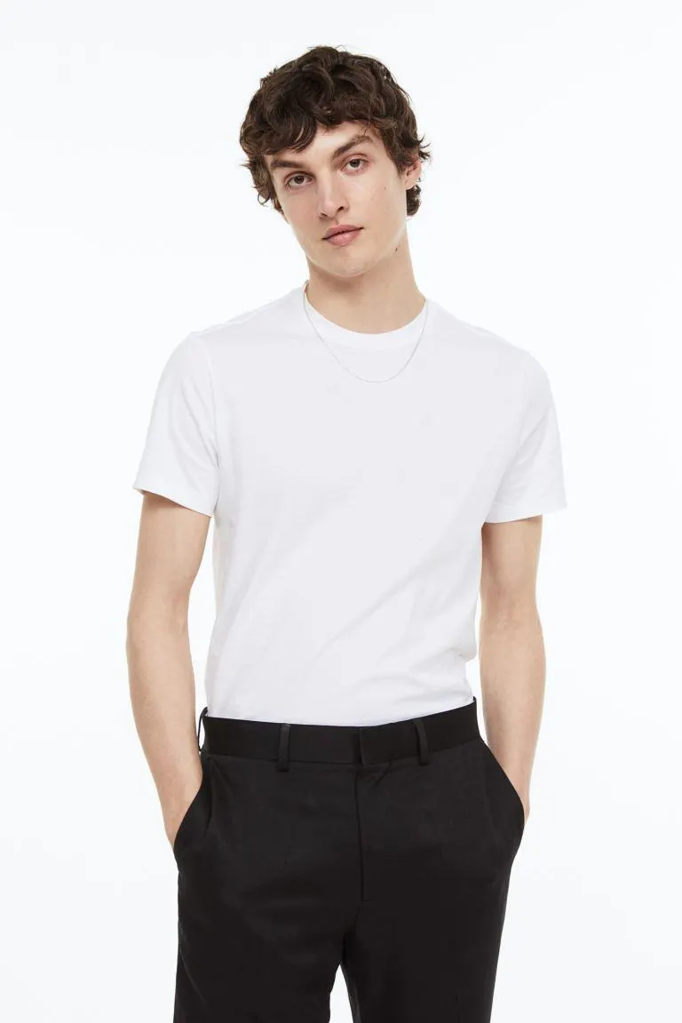 Slim Fit Pima cotton T-shirt