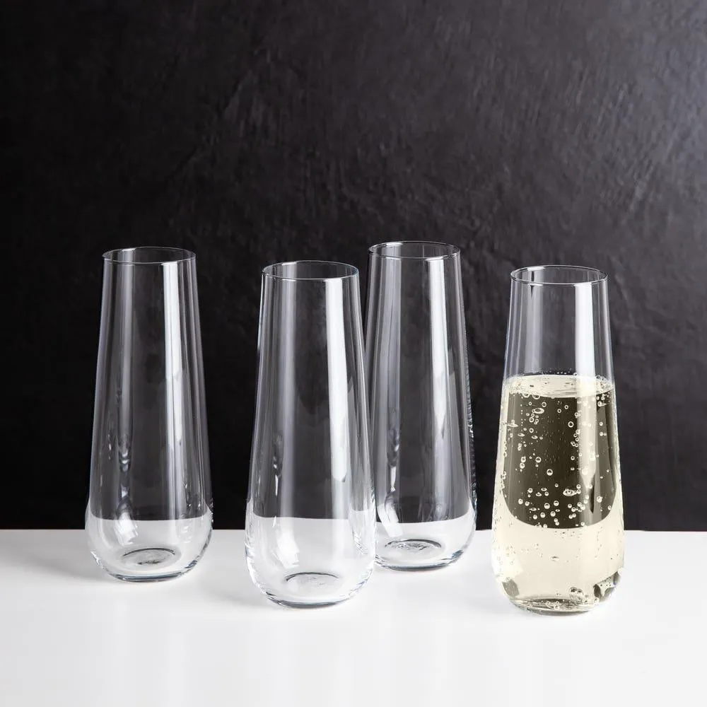 Trudeau Gala Stemless Champagne - Set of 4