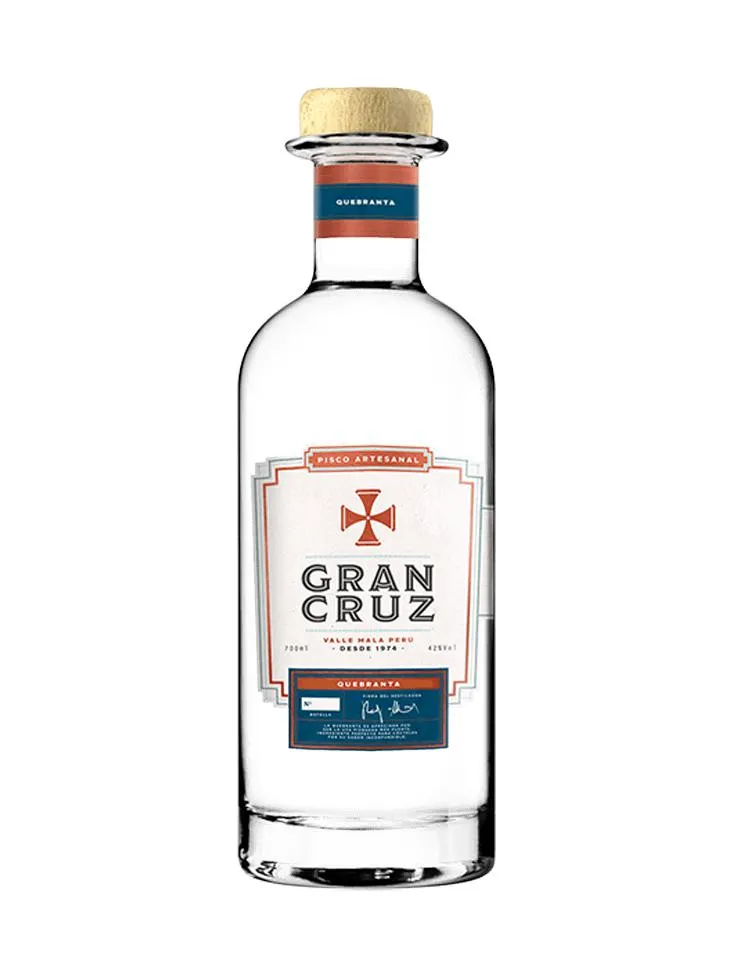 PISCO GRAN CRUZ ARTESANAL QUEBRANTA 700ML